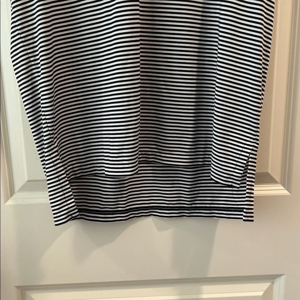 Polo Ralph Lauren black Striped Men’s Polo 1/4 button Shirt short sleeve size L